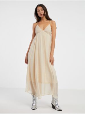 Beige women's maxi dress ONLY Phoenix - Women