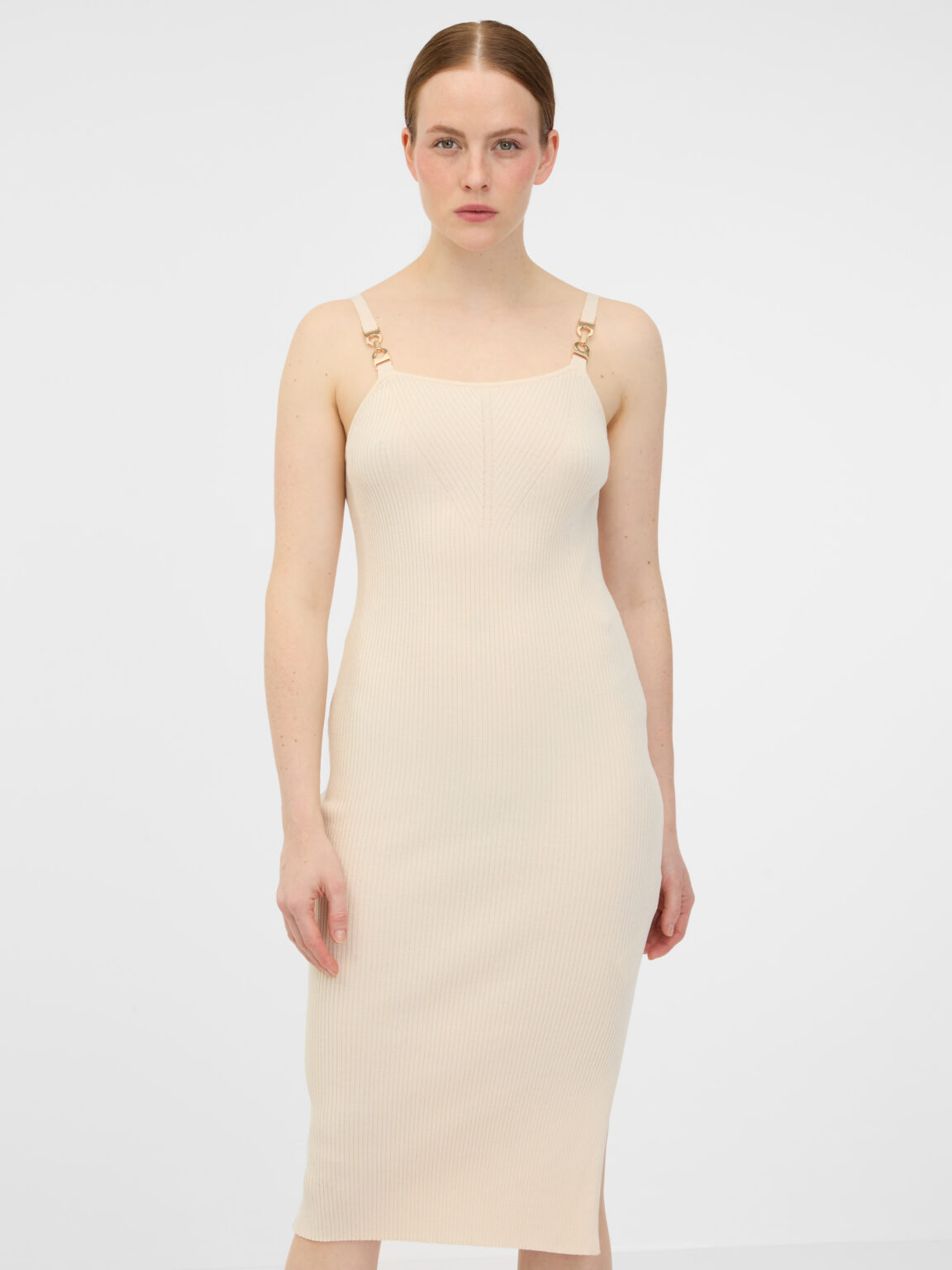 Beige women's midi dress ORSAY
