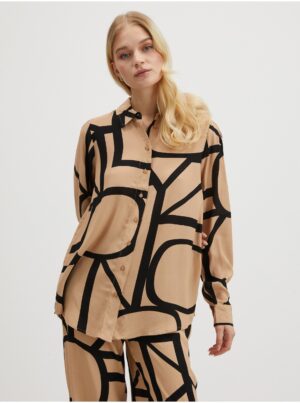 Beige women's patterned shirt ONLY Ava - Women's