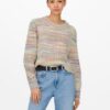 Beige women's patterned sweater ONLY Carma - Women