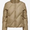 Beige women's quilted winter jacket JDY Verona - Women