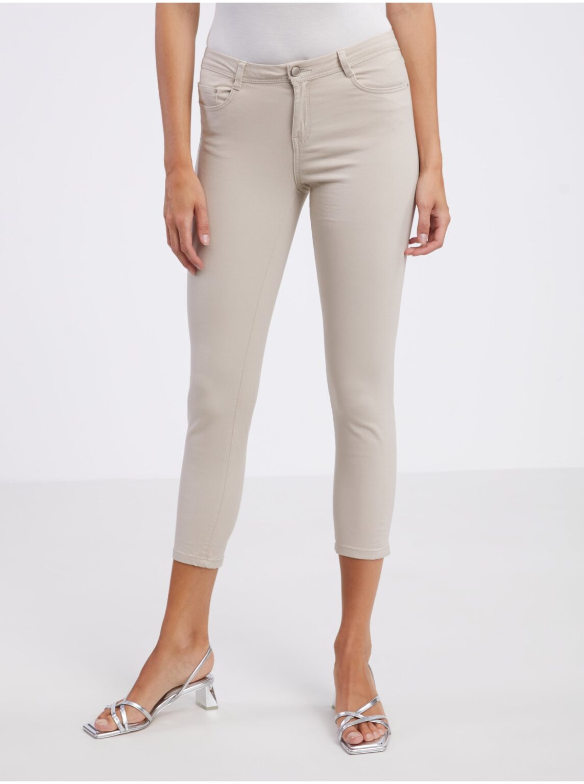 Beige women's skinny fit jeans CAMAIEU - Women's