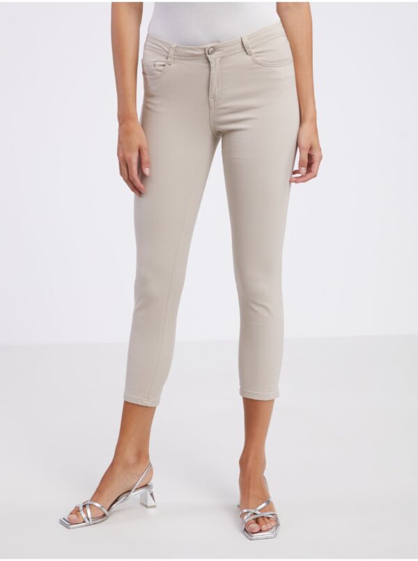 Beige women's skinny fit jeans CAMAIEU - Women's
