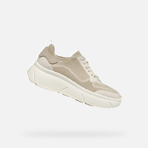 Beige women's sneakers Geox Nebula 2.0 X - Women's
