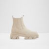 Beige women's suede chelsea boots ALDO Big Trek