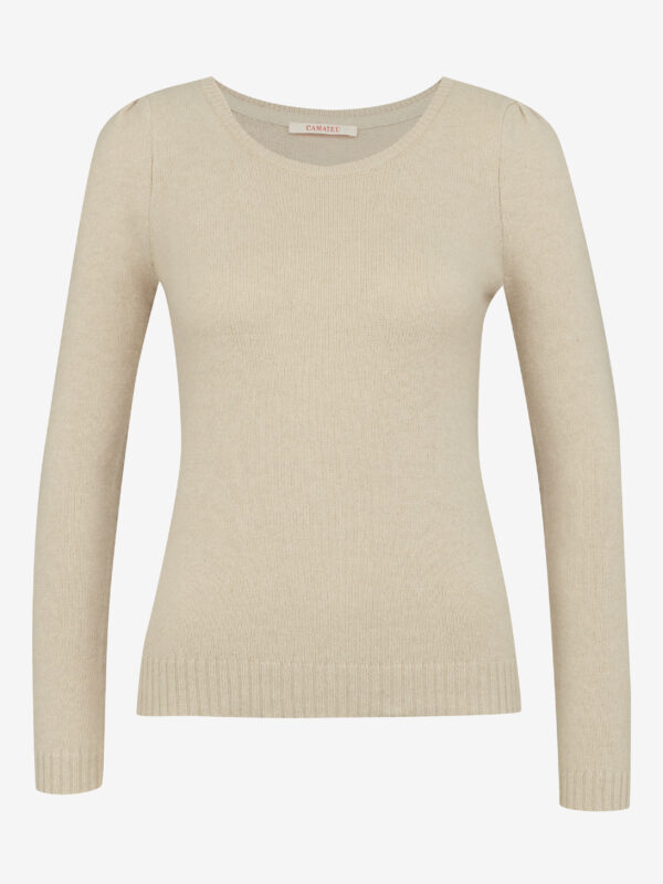 Beige women's sweater CAMAIEU