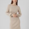 Beige women's sweater dress AWARE by VERO MODA Haya - Women's