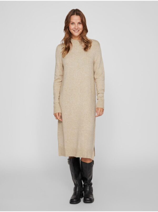 Beige women's sweater dress VILA Viril - Women's