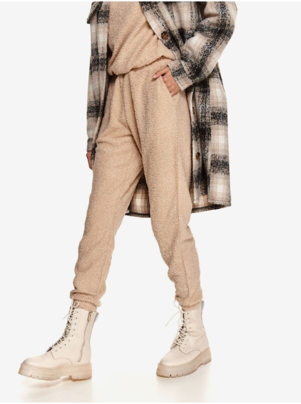 Beige women's sweatpants TOP SECRET - Women's