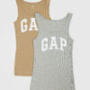 Beige women's tank top GAP Logo tank