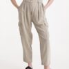 Beige women's trousers with linen blend Replay - Women's