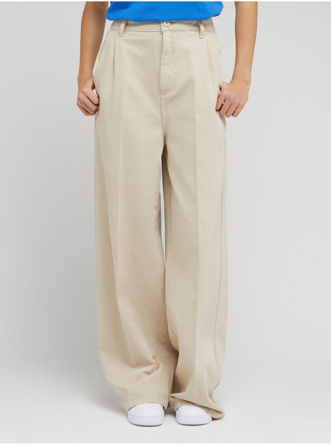 Beige women's wide jeans Lee - Women's