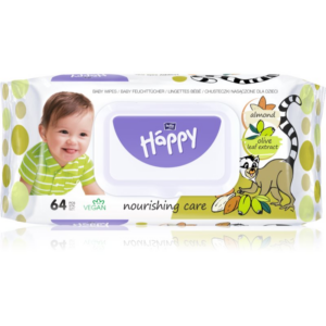 Bella Baby Happy Almond and Olive Leaf extract nedves törlőkendő gyerekeknek 64 db-Ár