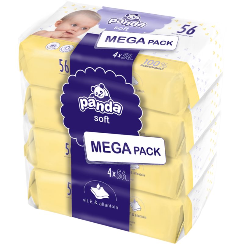 Bella Baby Happy Panda Soft nedves törlőkendő gyerekeknek 4x56 db-Ár