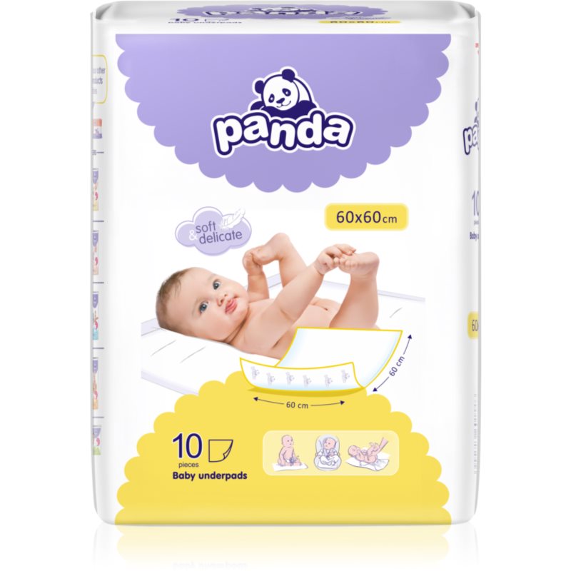 Bella Baby Happy Panda eldobható pelenkázó-alátétek 60x60cm 10 db-Ár