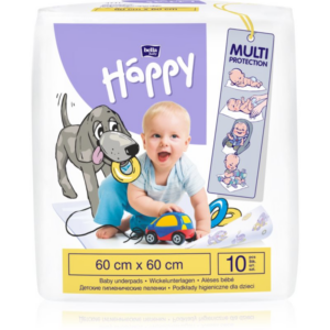 Bella Baby Happy SIze L eldobható pelenkázó-alátétek 60x60 cm 10 db-Ár
