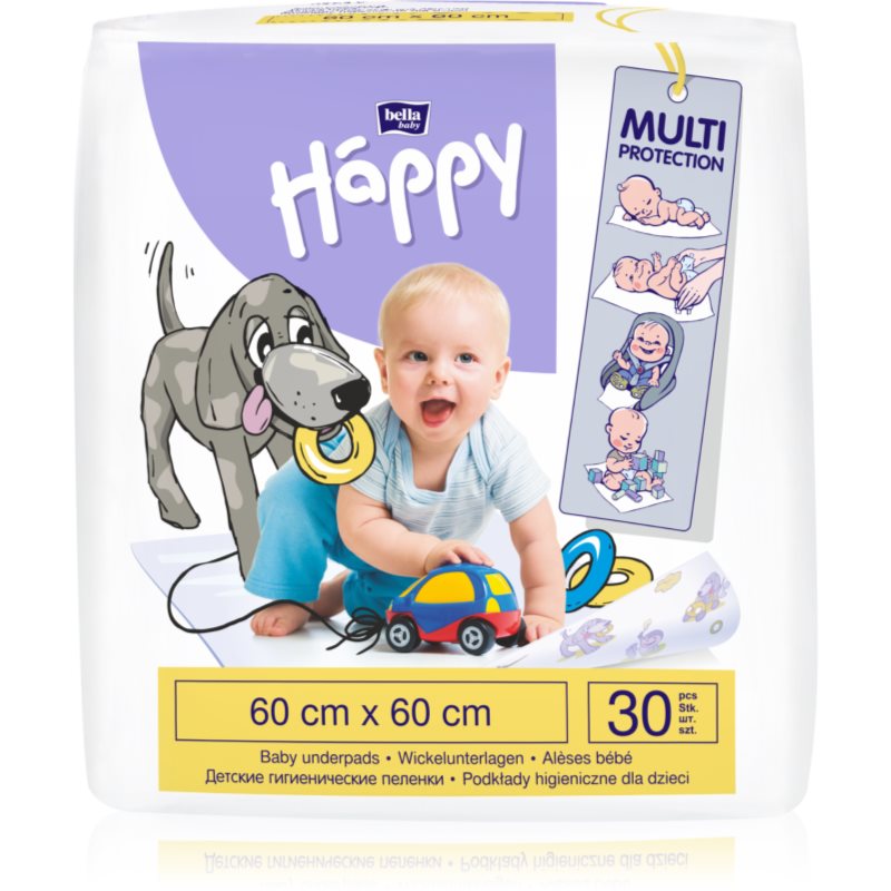 Bella Baby Happy SIze L eldobható pelenkázó-alátétek 60x60xm 30 db-Ár