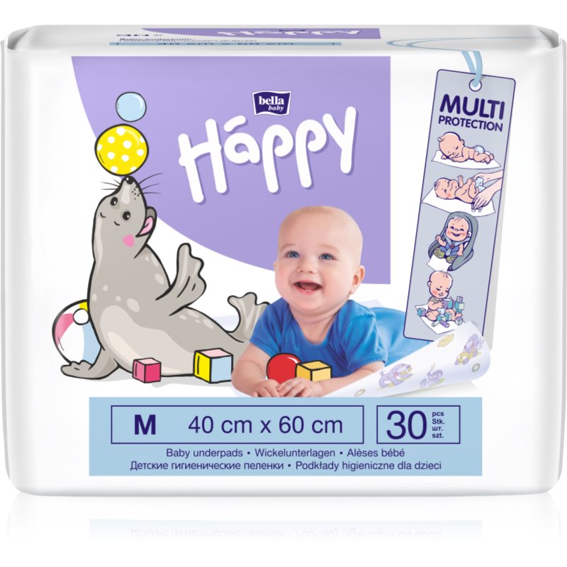 Bella Baby Happy SIze M eldobható pelenkázó-alátétek 40x60 cm 30 db-Ár