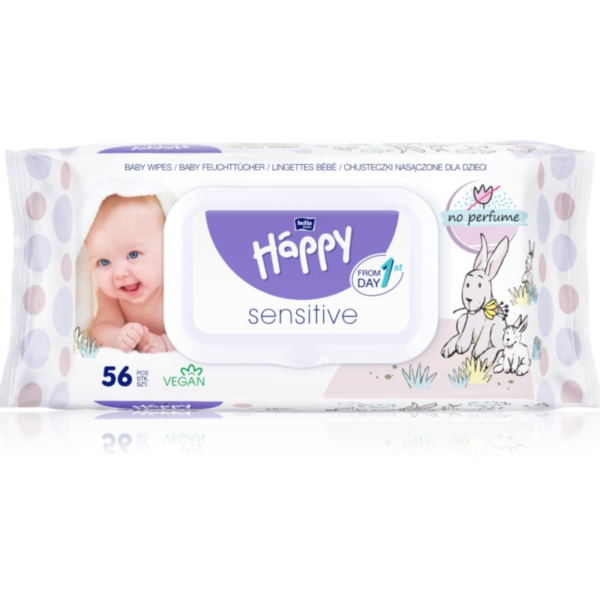 Bella Baby Happy Sensitive nedves törlőkendő gyerekeknek 56 db-Ár