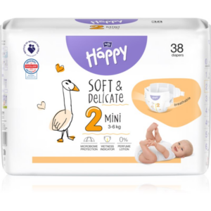 Bella Baby Happy Soft&Delicate Size 2 Mini eldobható pelenkák 3-6 kg 38 db-Ár