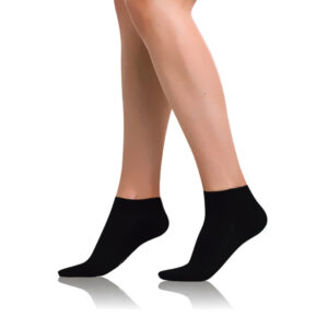 Bellinda BAMBOO AIR LADIES IN-SHOE SOCKS - Women's Short Bamboo Socks - Black