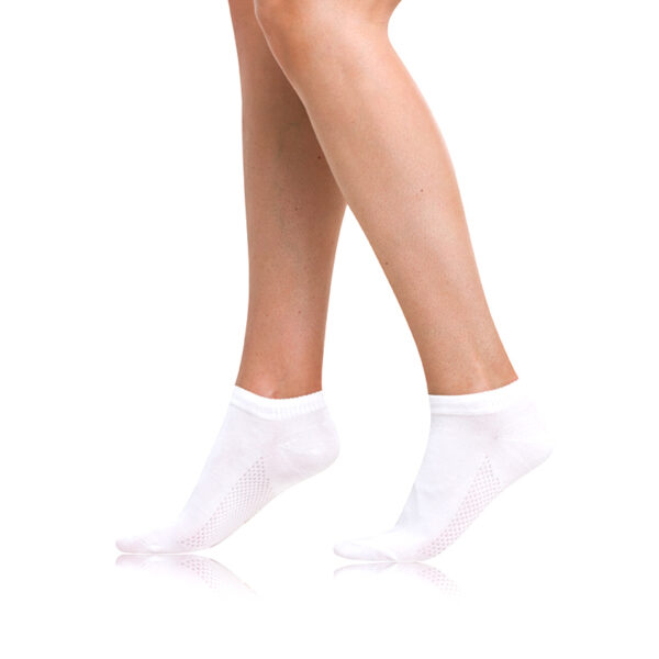 Bellinda BAMBOO AIR LADIES IN-SHOE SOCKS - Women's Short Bamboo Socks - White