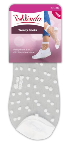 Bellinda TRENDY SOCKS - Modern patterned nylon socks - black
