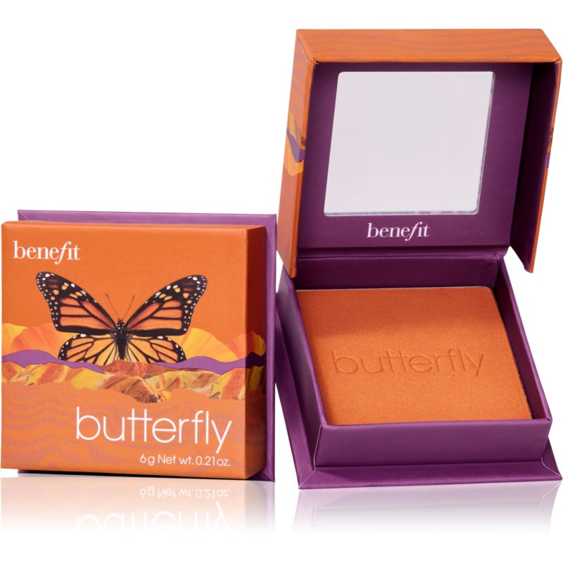 Benefit Butterfly WANDERful World púderes arcpír árnyalat Golden orange 6 g-Ár