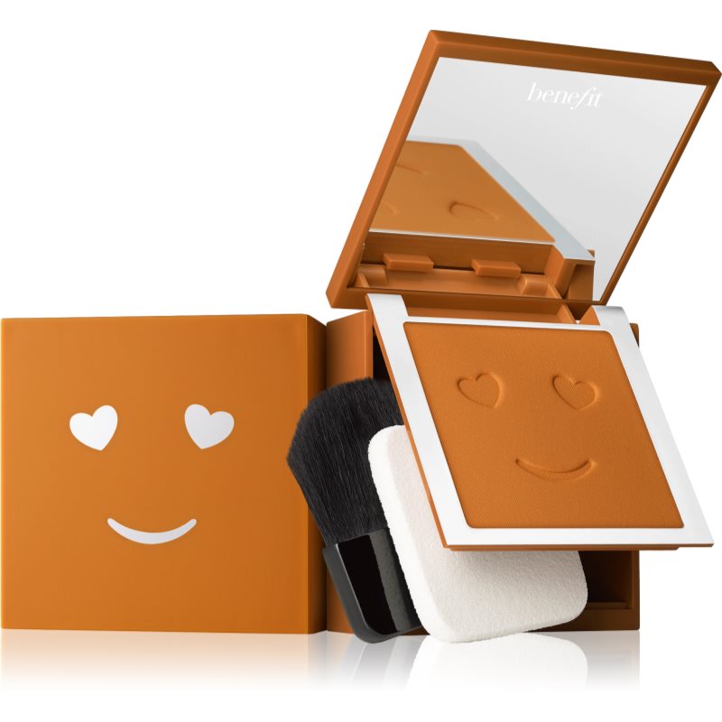 Benefit Hello Happy Velvet Powder Foundation kompakt púderes alapozó árnyalat 10 Deep Warm 7 g-Ár