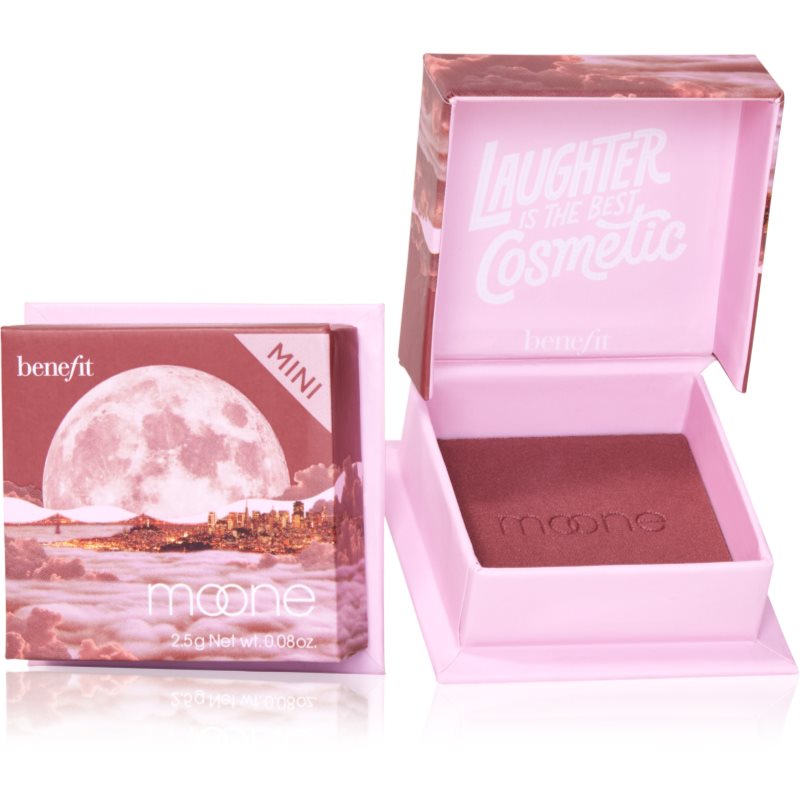 Benefit Moone WANDERful World Mini púderes arcpír árnyalat Rich berry 2