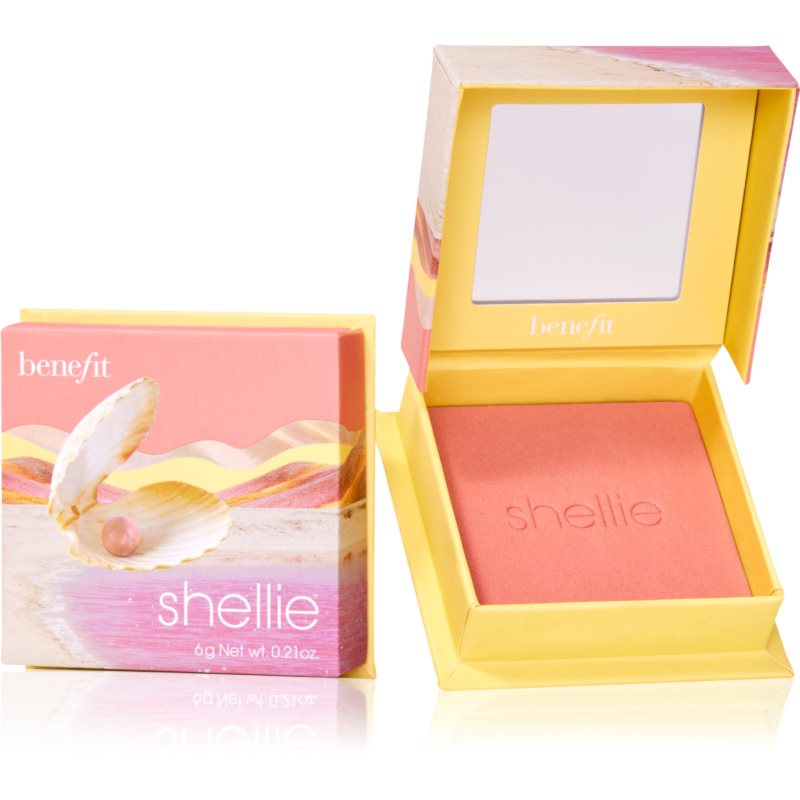 Benefit Shellie WANDERful World púderes arcpír árnyalat Warm-seashell pink 6 g-Ár