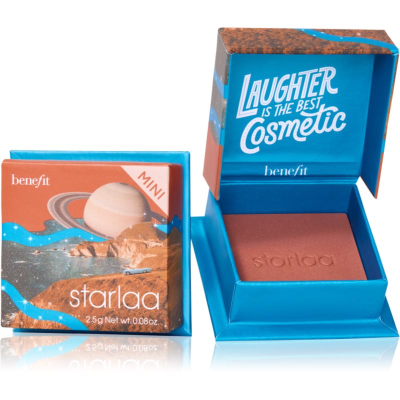 Benefit Starlaa WANDERful World Mini púderes arcpír árnyalat Rosy bronze 2