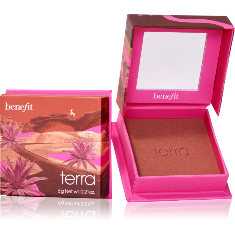 Benefit Terra WANDERful World púderes arcpír árnyalat Golden brick-red 6 g-Ár