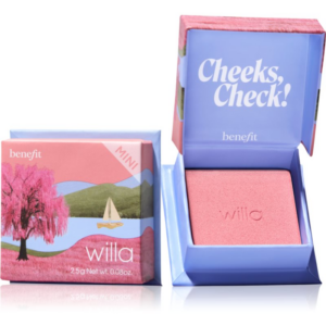 Benefit Willa WANDERful World Mini púderes arcpír árnyalat Soft neutral-rose 2.5 g