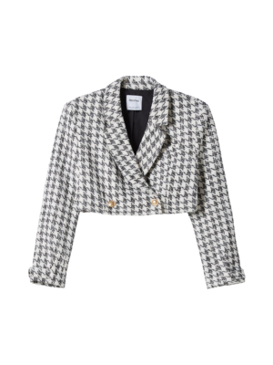 Bershka Blézer  fekete / fehér-Hungary