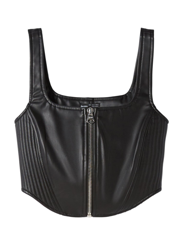 Bershka Top  fekete-Hungary