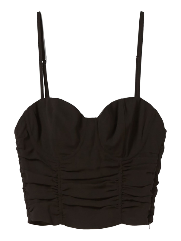 Bershka Top  fekete-Hungary