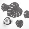 Bertoni Home Unisex's 1+4 Heart Shaped Table Pads Set