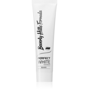 Beverly Hills Formula Perfect White Black fogfehérítő fogkrém faszénnel a friss leheletért íz Fresh Mint 100 ml-Eredeti