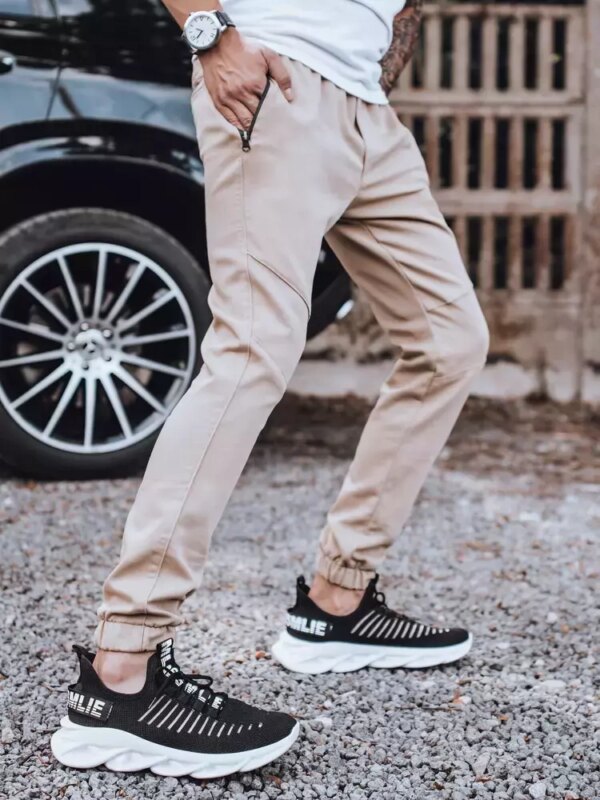 Bézs férfi farmer jogger Dstreet