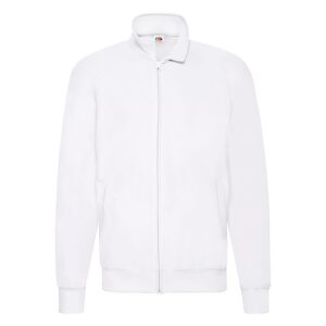 Biała bluza męska Lightweight Sweat Jacket Fruit of the Loom