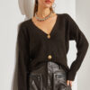 Bianco Lucci Women's Buttoned Knitwear Cardigan
