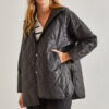 Bianco Lucci Women's Diamond Patterned Quilted Coat