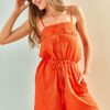 Bianco Lucci Women's Half Pops Shorts Overalls