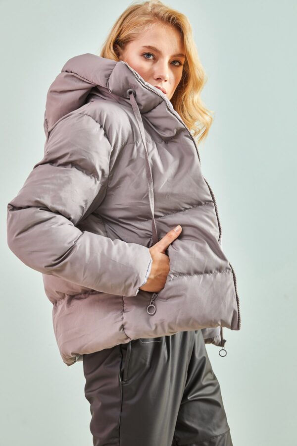 Bianco Lucci Women's Hooded Puffer Coat