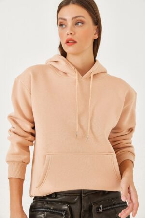 Bianco Lucci Women's Kangaroo Pocket Sweatshirt MBHS012