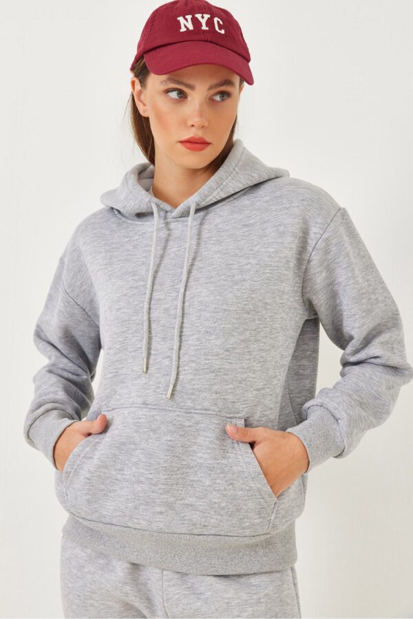 Bianco Lucci Women's Kangaroo Pocket Sweatshirt MBHS012