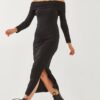 Bianco Lucci Women's Madonna Collar Long Dress 374