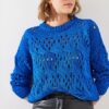 Bianco Lucci Women's Openwork Sweater