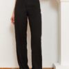Bianco Lucci Women's Palazzo Fabric Trousers